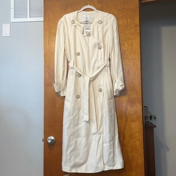 Mango NWT DOUBLE-BREASTED TRENCH COAT dress - Picture 2 of 4